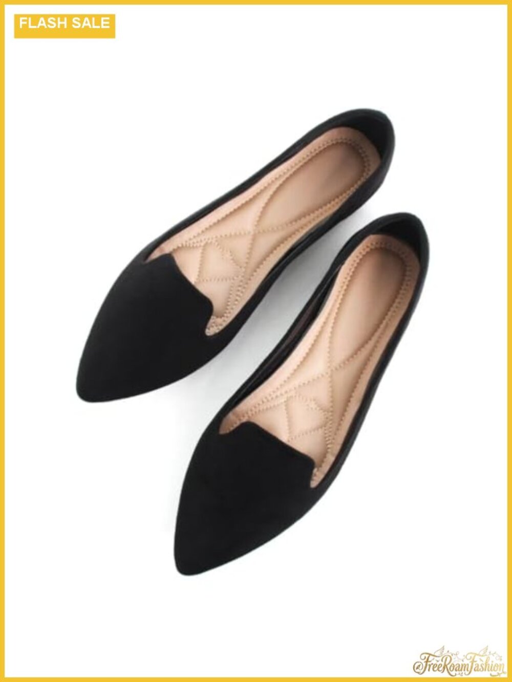 Women Classic Cute Slip-On Ballet Flats Soft Pointed Toe